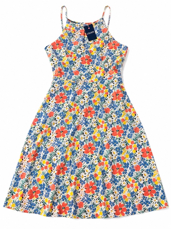 Chaps Dresses & Skirts - Chaps Floral Fit & Flare Midi Dress Multicolor Spaghetti Strap NWT